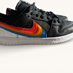 Nike SB Dunk Low Polaroid Black Multicolor Sneakers Men’s 10.5 w Box